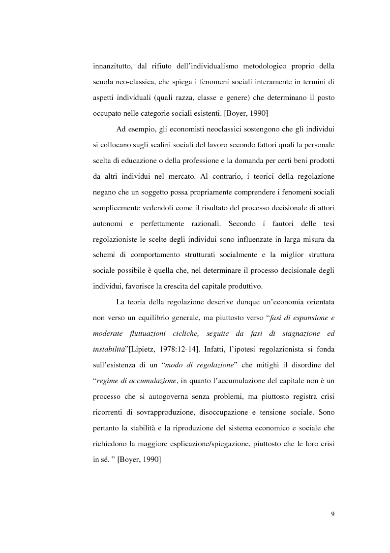 Anteprima della tesi: Politiche del lavoro e dimensione locale, Pagina 9