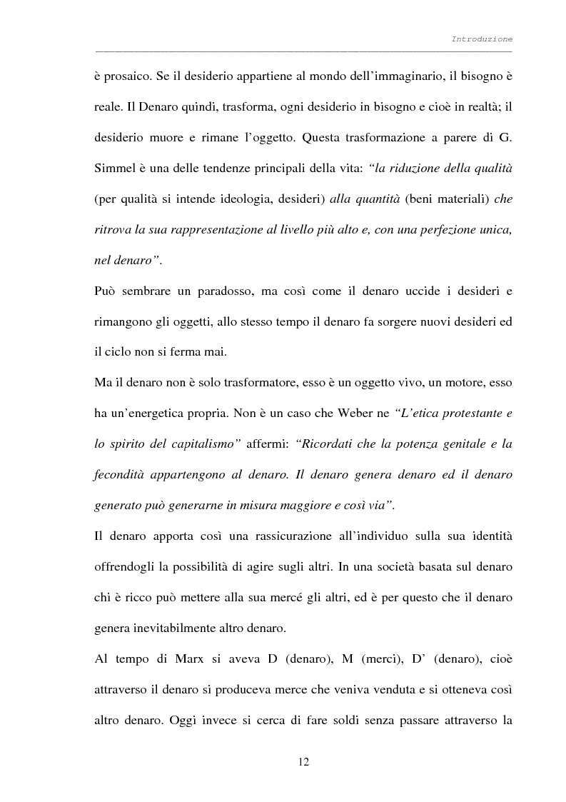 Anteprima della tesi: Processo al denaro: storia e attualità di un mezzo divenuto fine, Pagina 11