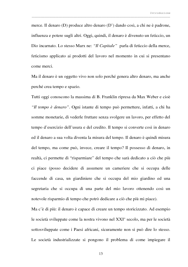 Anteprima della tesi: Processo al denaro: storia e attualità di un mezzo divenuto fine, Pagina 12
