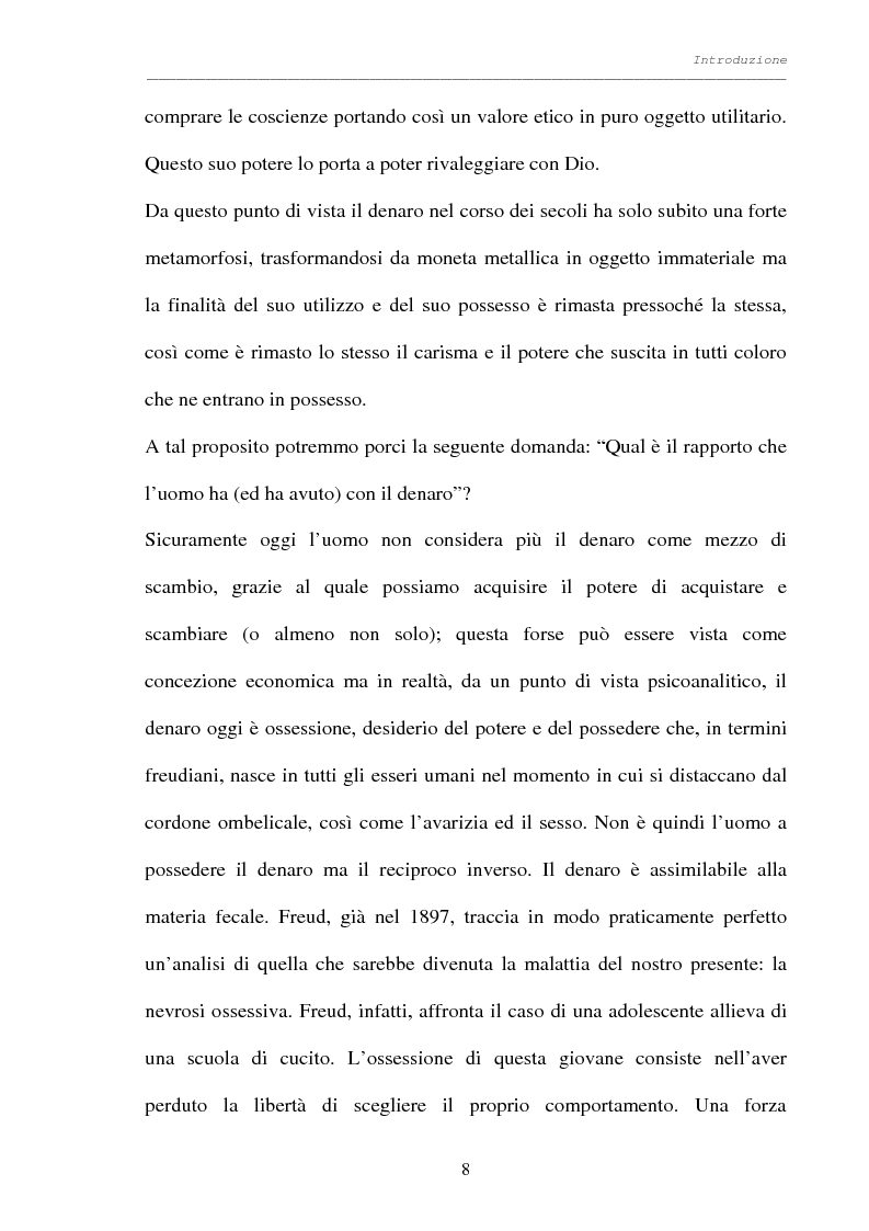 Anteprima della tesi: Processo al denaro: storia e attualità di un mezzo divenuto fine, Pagina 7