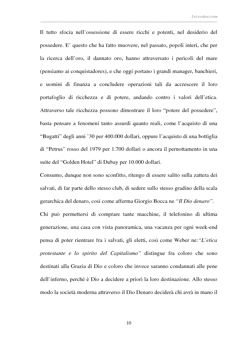 Anteprima della tesi: Processo al denaro: storia e attualità di un mezzo divenuto fine, Pagina 9