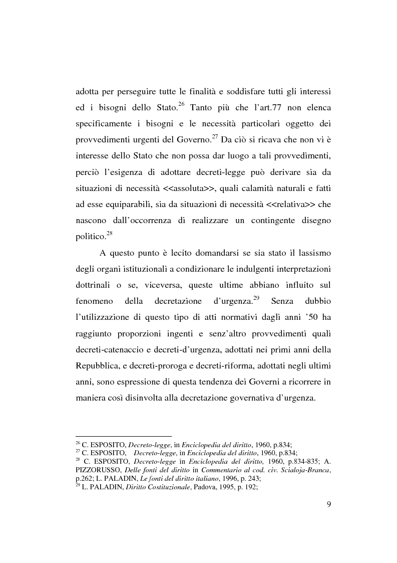Anteprima della tesi: Decreto-legge Regionale: la riemersione di una vecchia ipotesi ed i suoi profili costituzionali, Pagina 11