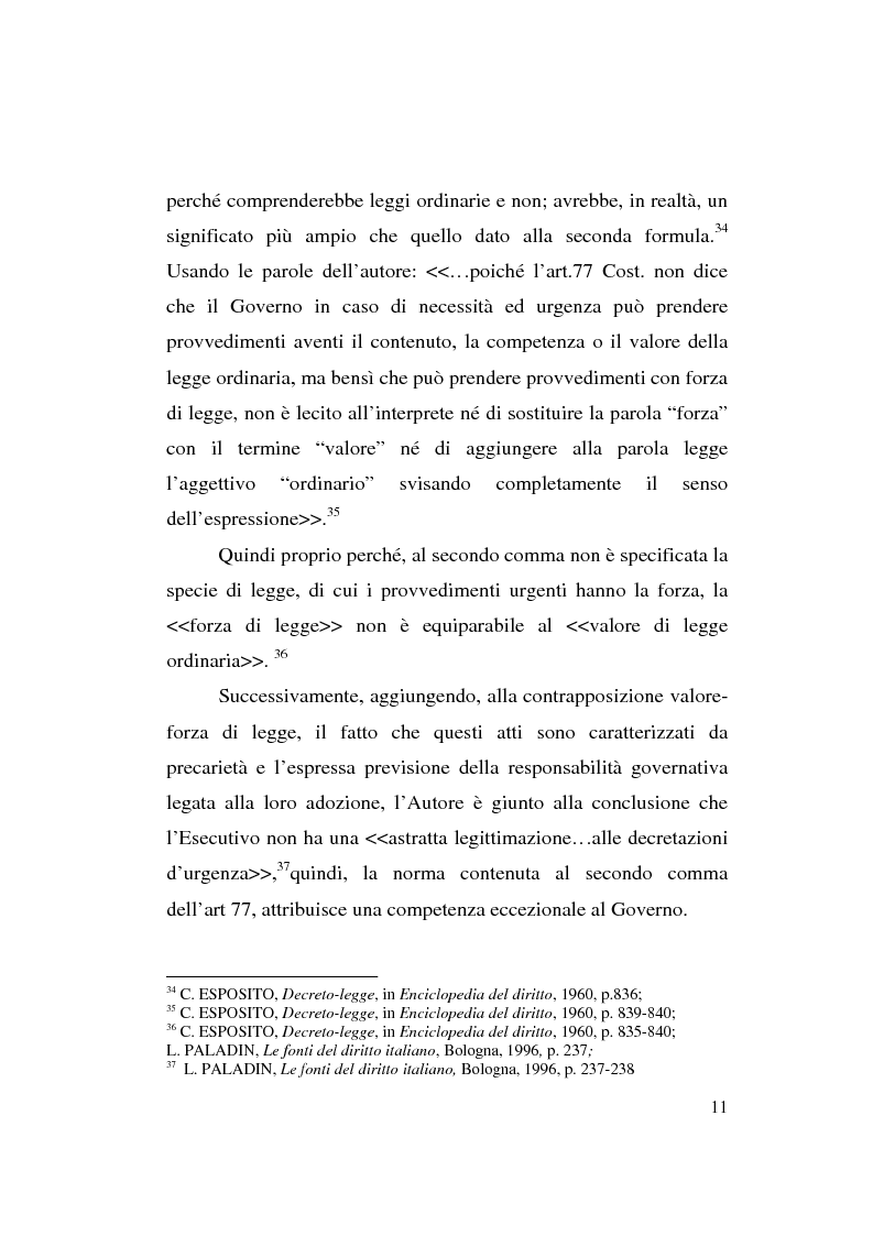 Anteprima della tesi: Decreto-legge Regionale: la riemersione di una vecchia ipotesi ed i suoi profili costituzionali, Pagina 13