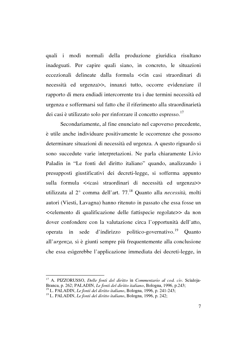 Anteprima della tesi: Decreto-legge Regionale: la riemersione di una vecchia ipotesi ed i suoi profili costituzionali, Pagina 9