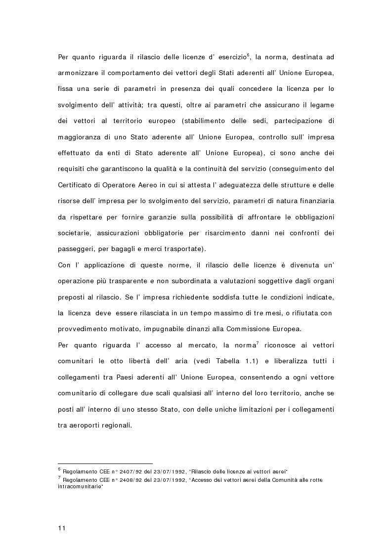 Anteprima della tesi: Controllo di gestione e risk management nelle imprese di trasporto aereo. Il caso Gandalf, Pagina 13