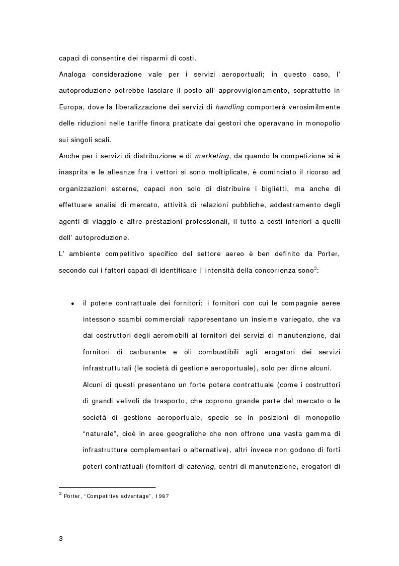 Anteprima della tesi: Controllo di gestione e risk management nelle imprese di trasporto aereo. Il caso Gandalf, Pagina 5