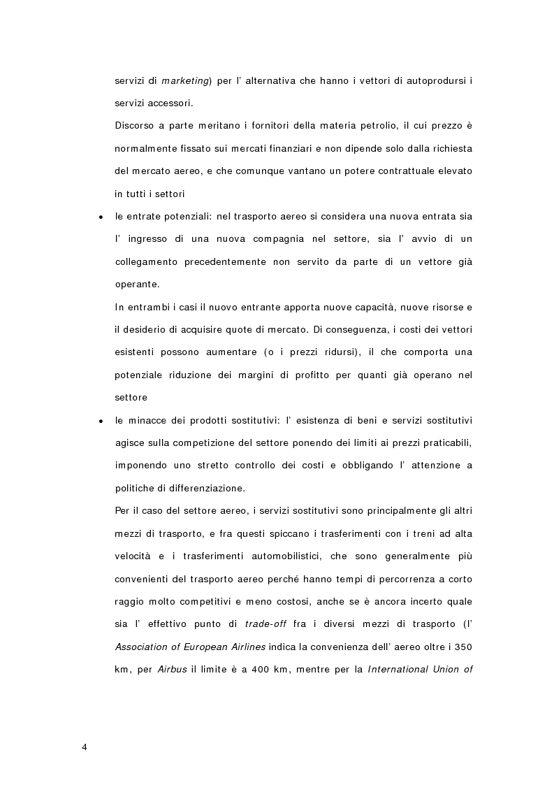 Anteprima della tesi: Controllo di gestione e risk management nelle imprese di trasporto aereo. Il caso Gandalf, Pagina 6
