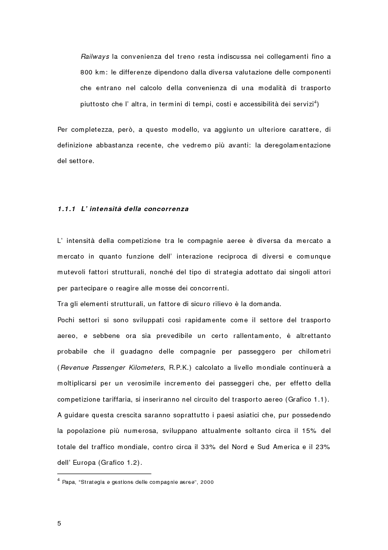 Anteprima della tesi: Controllo di gestione e risk management nelle imprese di trasporto aereo. Il caso Gandalf, Pagina 7