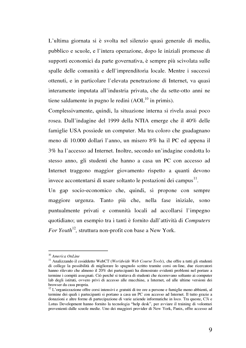 Anteprima della tesi: La multidimensionalità del digital divide e il ruolo della Pubblica Amministrazione, Pagina 8