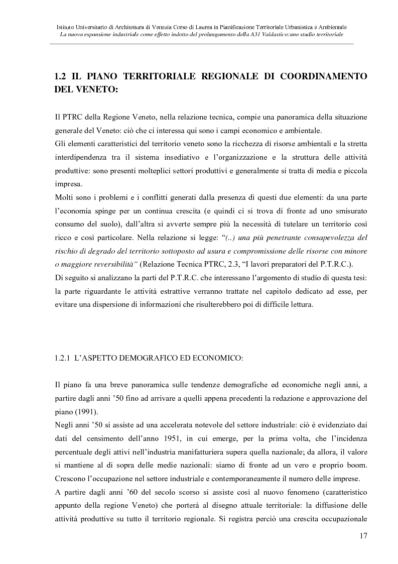 Anteprima della tesi: La nuove espansione produttiva come effetto indotto del prolungamento della A31 Valdastico Sud. Uno studio territoriale, Pagina 11