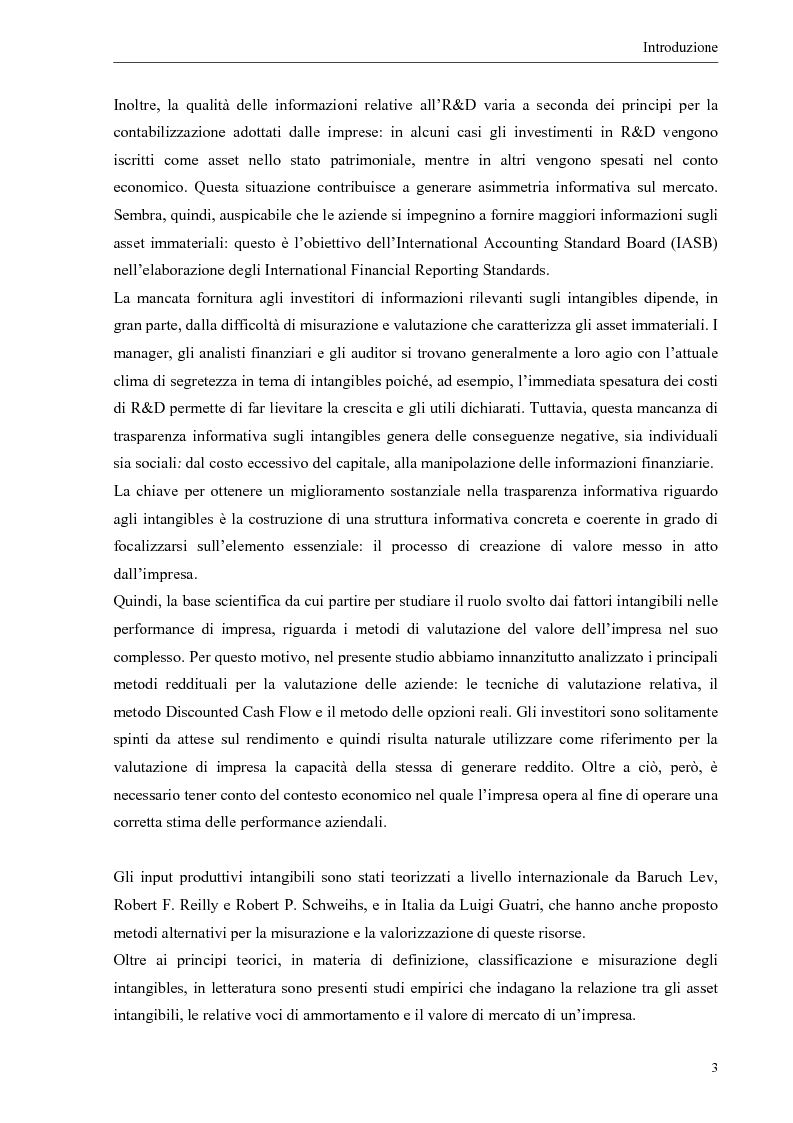 Anteprima della tesi: Il contributo dei fattori intangibili nella valutazione d'impresa, Pagina 3