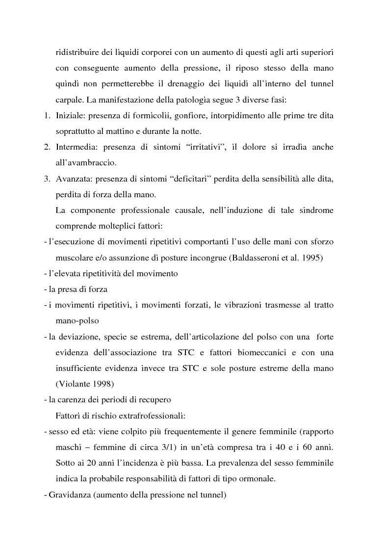 Anteprima della tesi: Ruolo dei fattori psicosociali nella patologia muscolo-scheletrica dell'arto superiore: studio sperimentale, Pagina 3