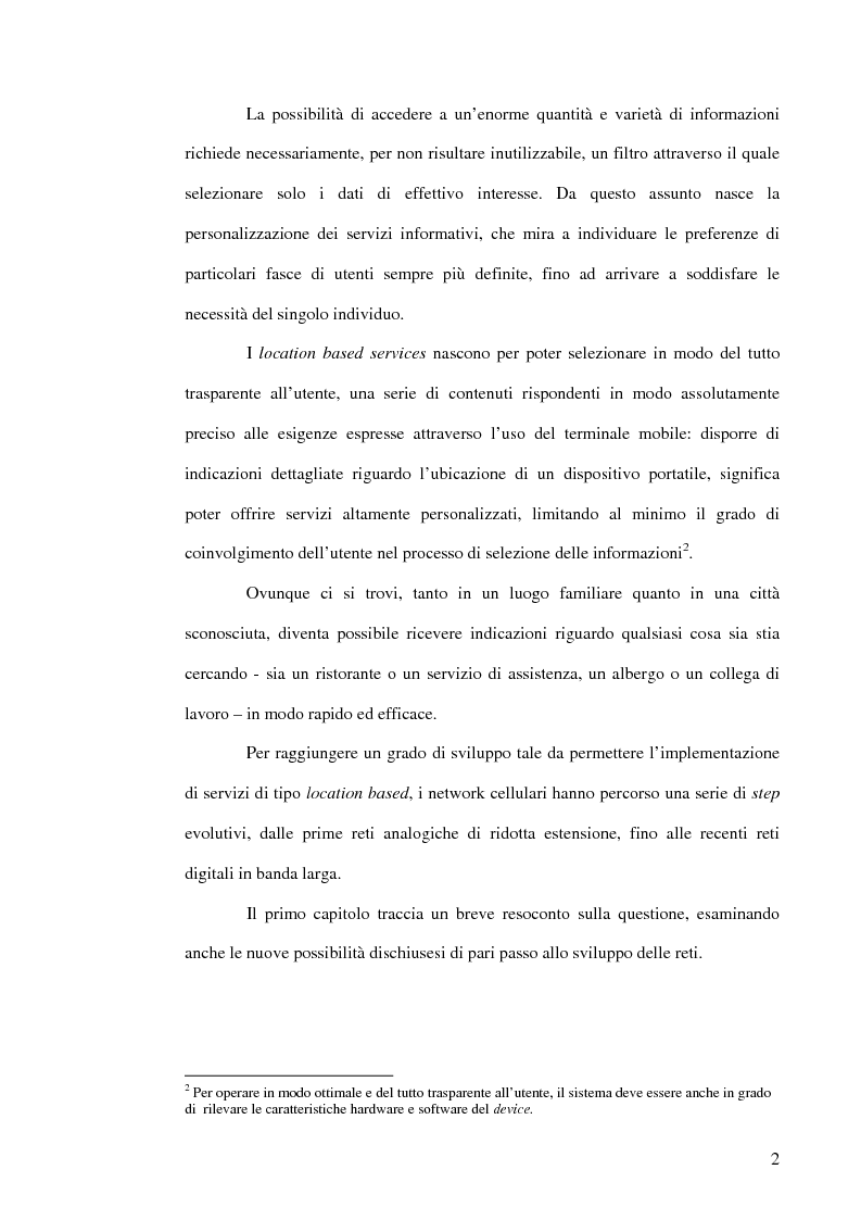Anteprima della tesi: Location based services: panoramica su servizi e tecnologie, Pagina 2