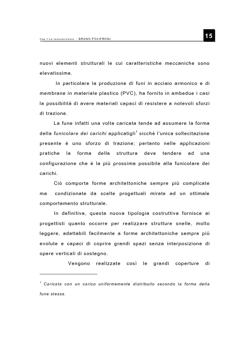 Anteprima della tesi: Le tensostrutture - Possibili soluzioni per la copertura di grandi superfici, Pagina 3
