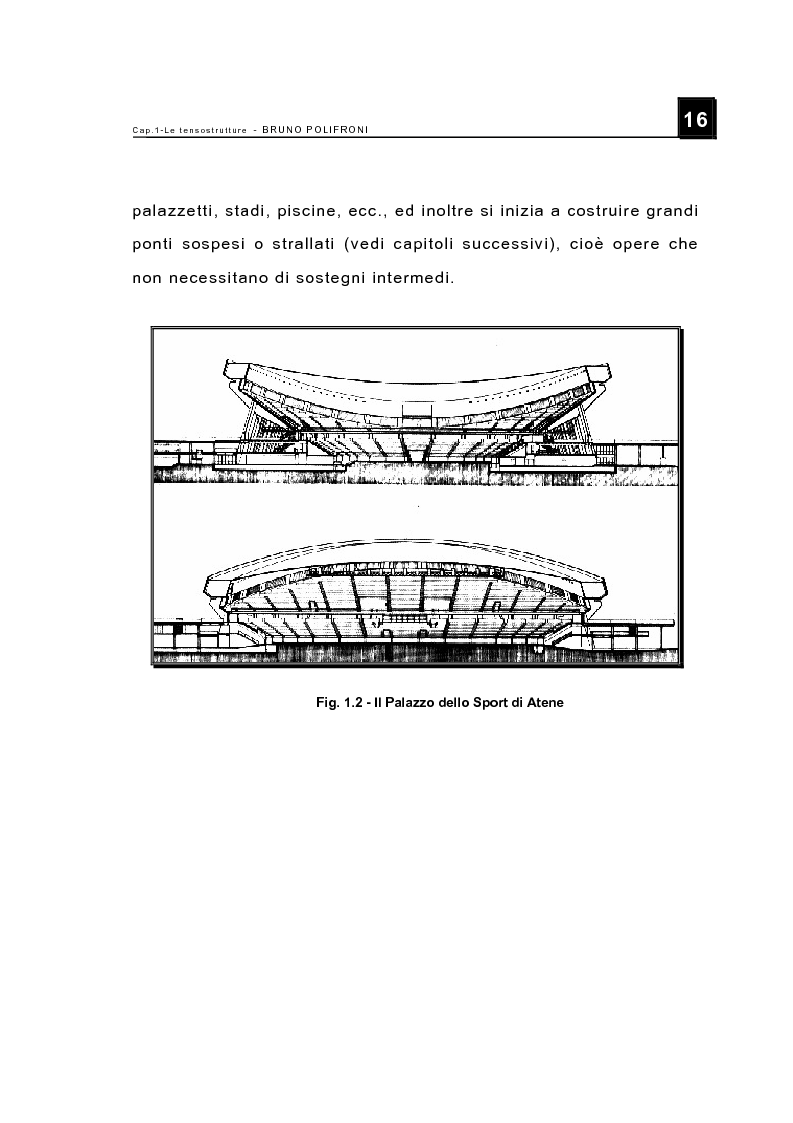 Anteprima della tesi: Le tensostrutture - Possibili soluzioni per la copertura di grandi superfici, Pagina 4