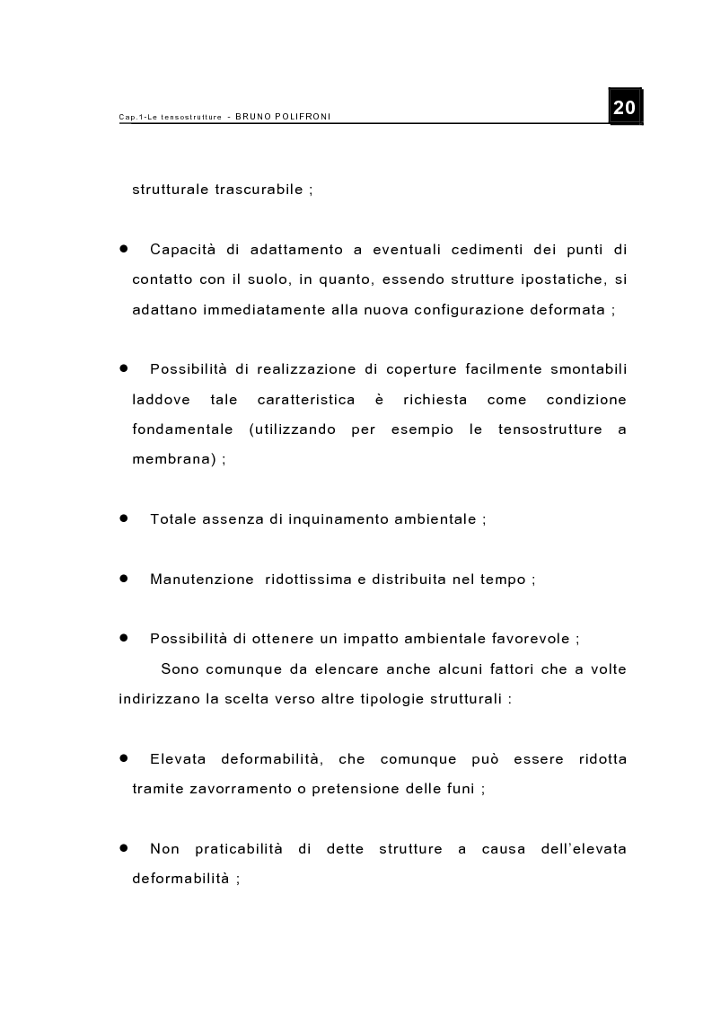 Anteprima della tesi: Le tensostrutture - Possibili soluzioni per la copertura di grandi superfici, Pagina 8