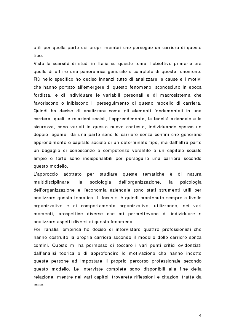 Anteprima della tesi: Nuovi percorsi professionali: le carriere senza confini, Pagina 2