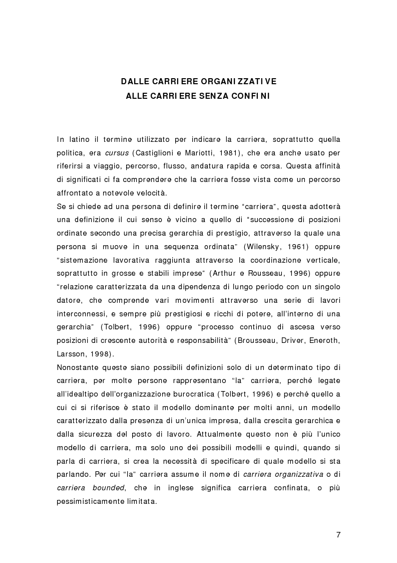 Anteprima della tesi: Nuovi percorsi professionali: le carriere senza confini, Pagina 5