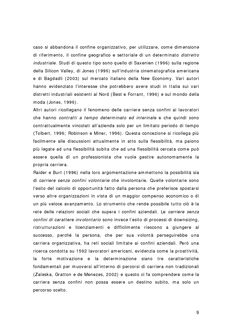 Anteprima della tesi: Nuovi percorsi professionali: le carriere senza confini, Pagina 7