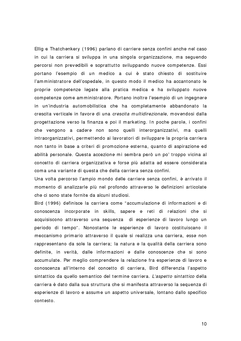 Anteprima della tesi: Nuovi percorsi professionali: le carriere senza confini, Pagina 8