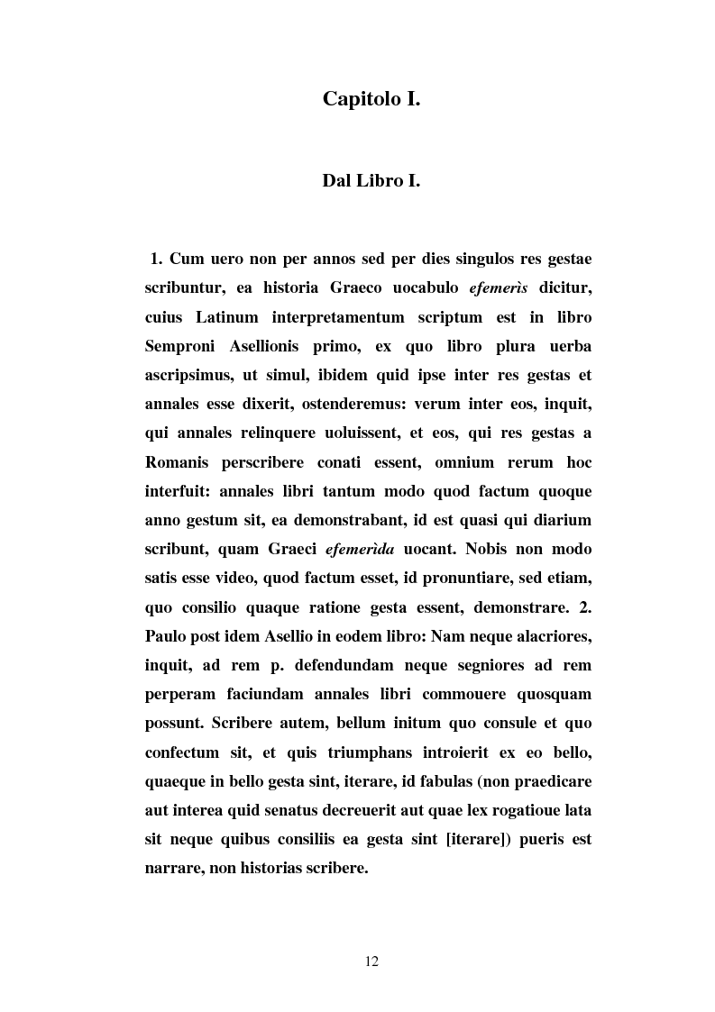 Anteprima della tesi: I frammenti di Sempronio Asellione, Pagina 12