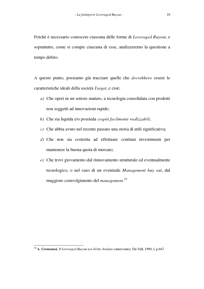 Anteprima della tesi: Il leveraged buyout nel diritto italiano, Pagina 10