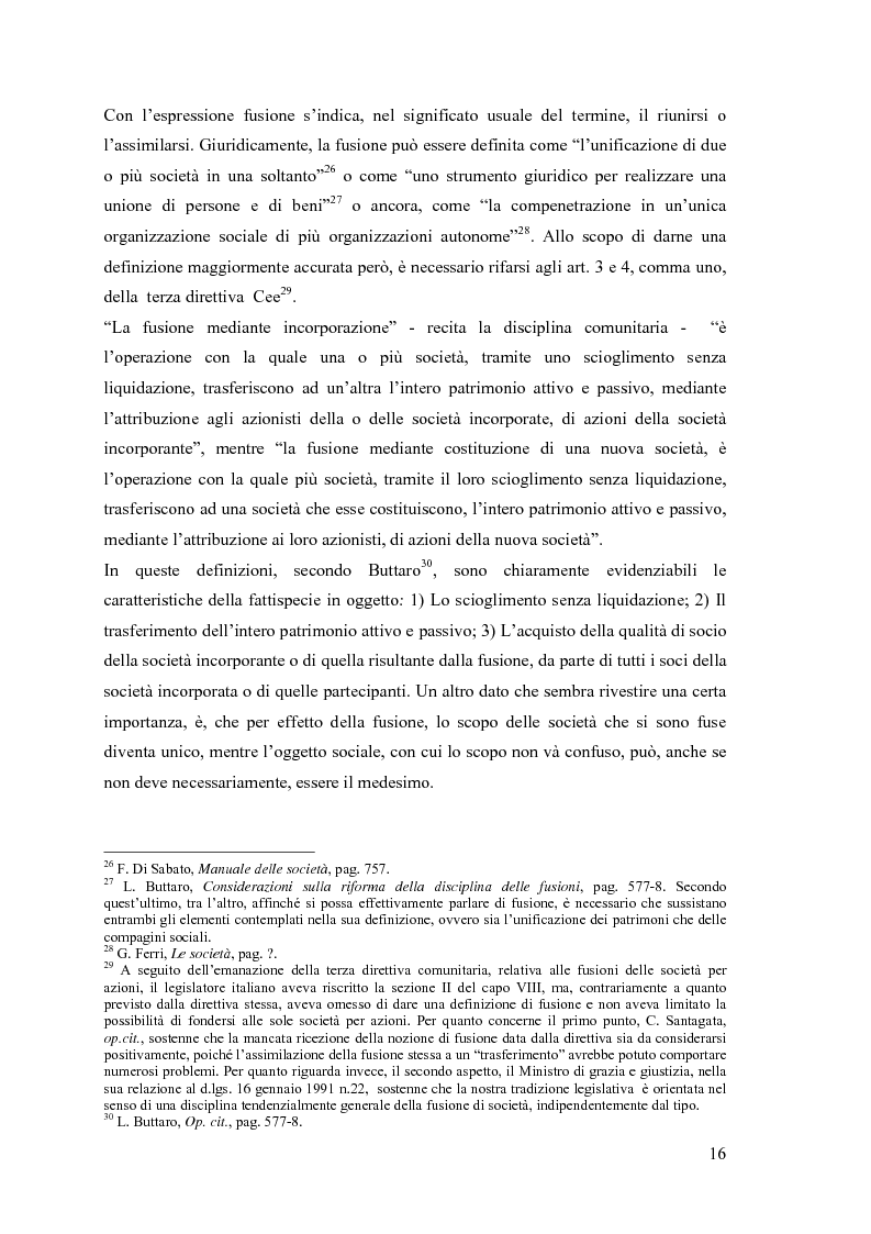 Anteprima della tesi: La fusione nella riforma del diritto societario, Pagina 13