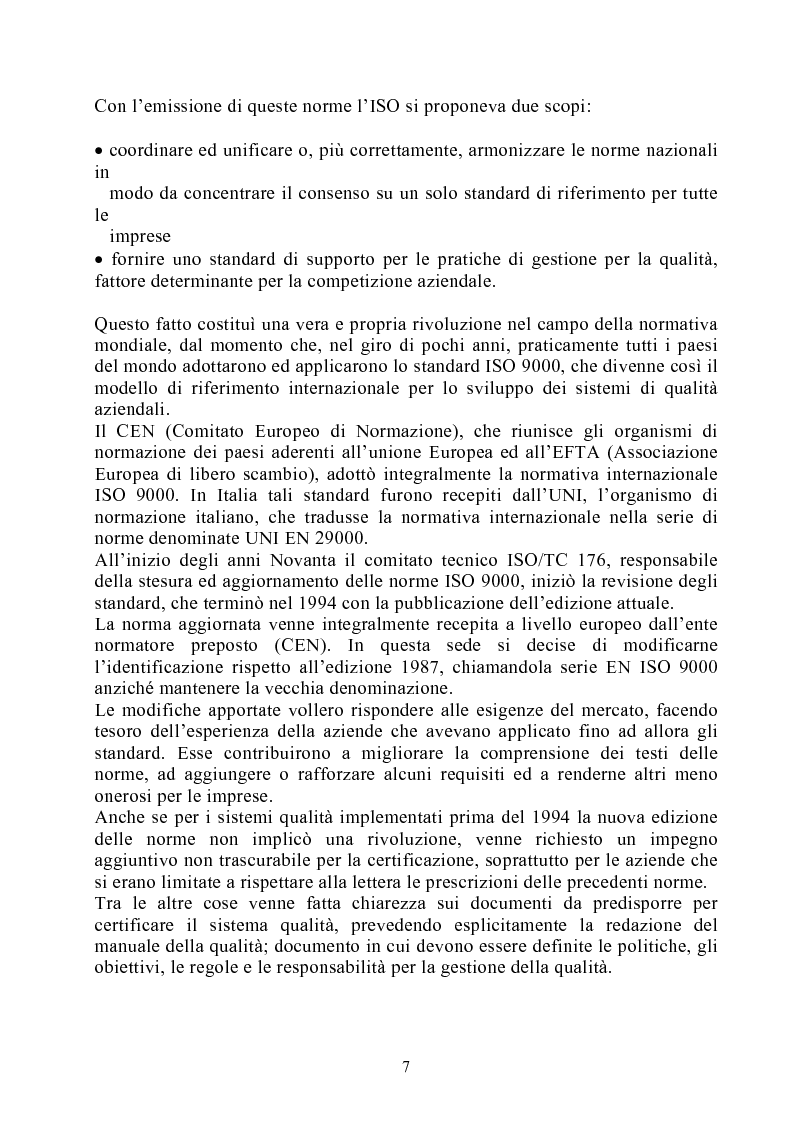 Anteprima della tesi: Risultati dei sistemi di qualità nelle aziende agroalimentari del Veneto, Pagina 2