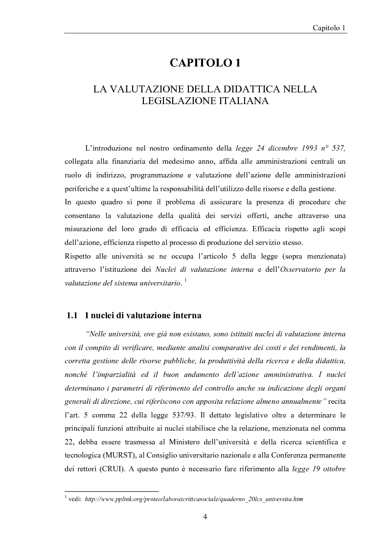 Anteprima della tesi: La valutazione della didattica dell'ateneo Modenese. Un approccio fuzzy, Pagina 3
