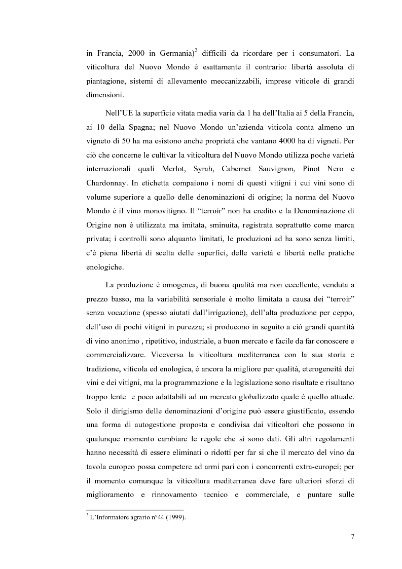 Anteprima della tesi: Evoluzione strutturale e legislativa del comparto vitivinicolo nazionale: il caso dei vini Doc della Maremma grossetana, Pagina 7