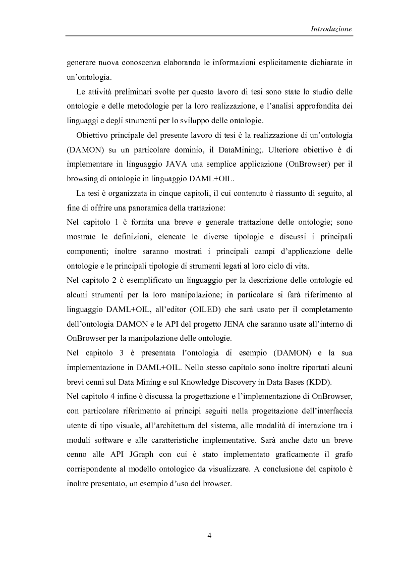 Anteprima della tesi: Visualizzazione ed elaborazione di ontologie: un'applicazione per la selezione di strumenti di data mining, Pagina 4