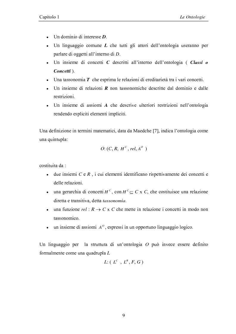 Anteprima della tesi: Visualizzazione ed elaborazione di ontologie: un'applicazione per la selezione di strumenti di data mining, Pagina 9