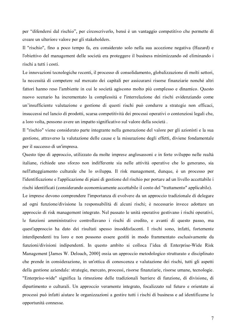 Anteprima della tesi: Risk assessment: analisi di un caso di studio, Pagina 2