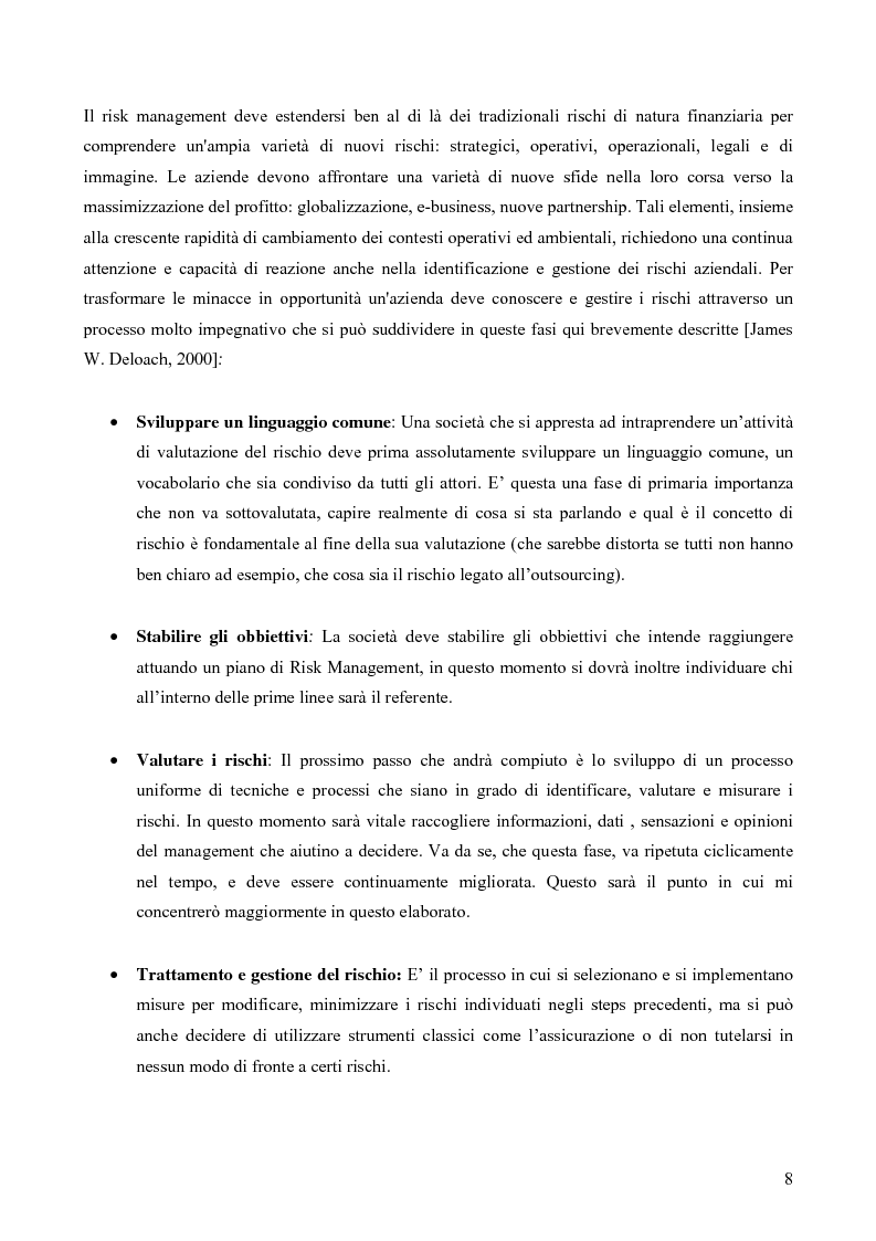 Anteprima della tesi: Risk assessment: analisi di un caso di studio, Pagina 3