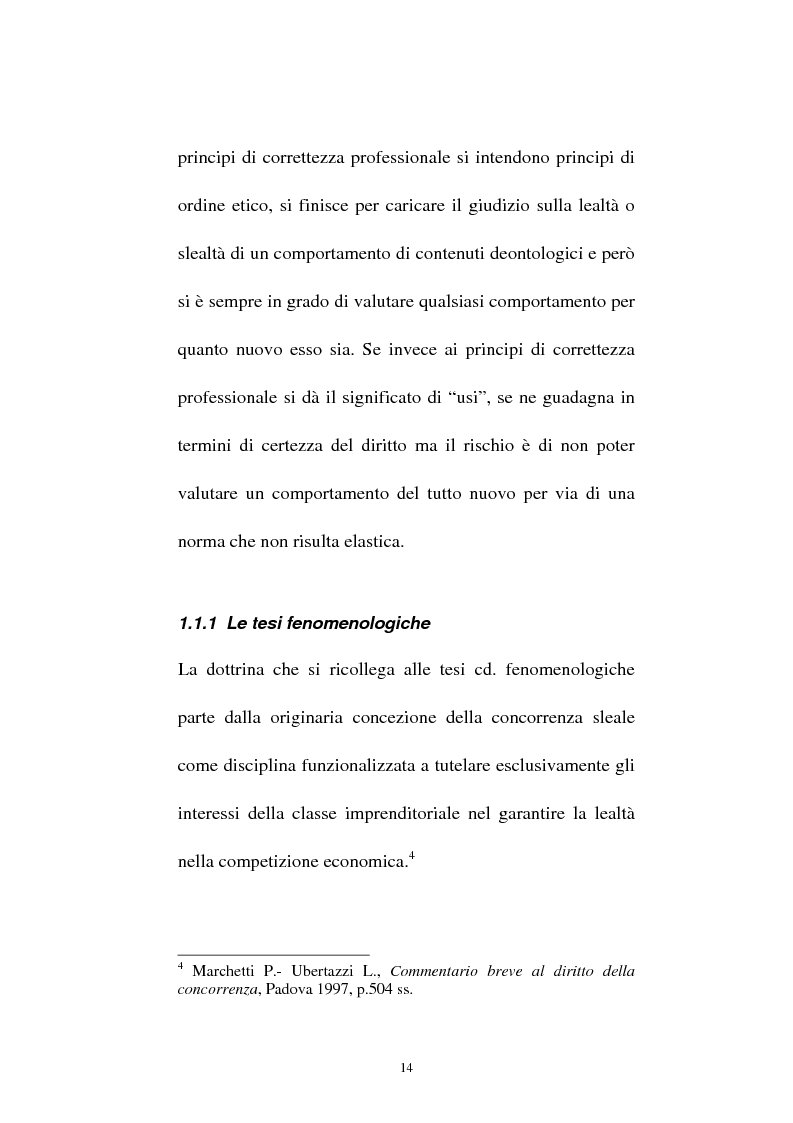 Anteprima della tesi: La vendita sottocosto come fattispecie atipica di concorrenza sleale, Pagina 12