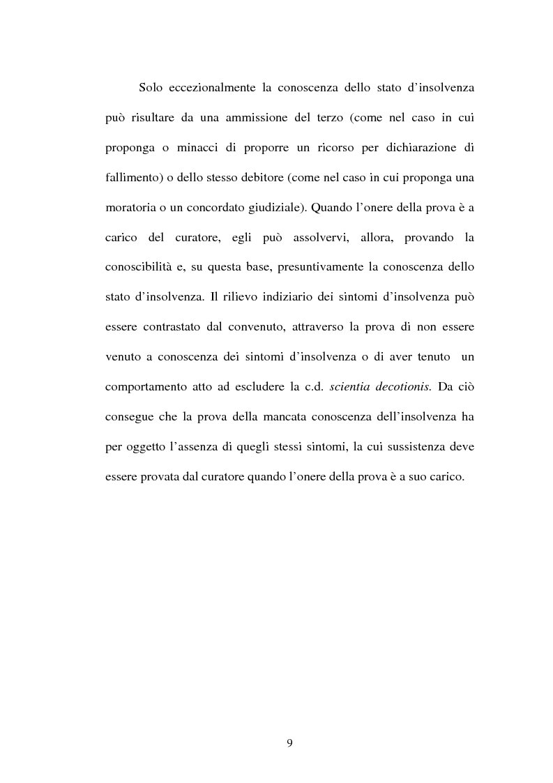 Anteprima della tesi: La revocatoria fallimentare ed il pagamento del terzo, Pagina 6