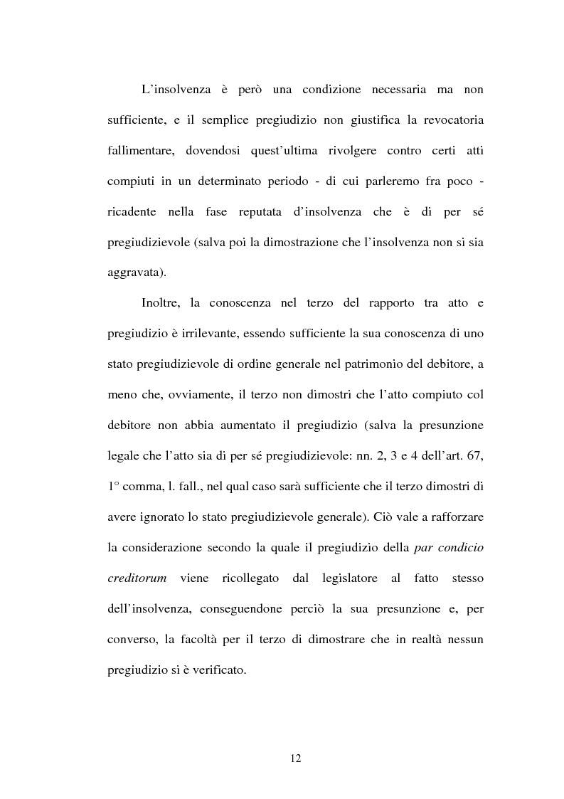 Anteprima della tesi: La revocatoria fallimentare ed il pagamento del terzo, Pagina 9