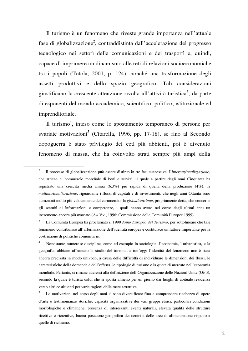 Anteprima della tesi: Il ruolo dell'organizzazione turistica pubblica per la competitività del sistema turistico europeo, Pagina 2