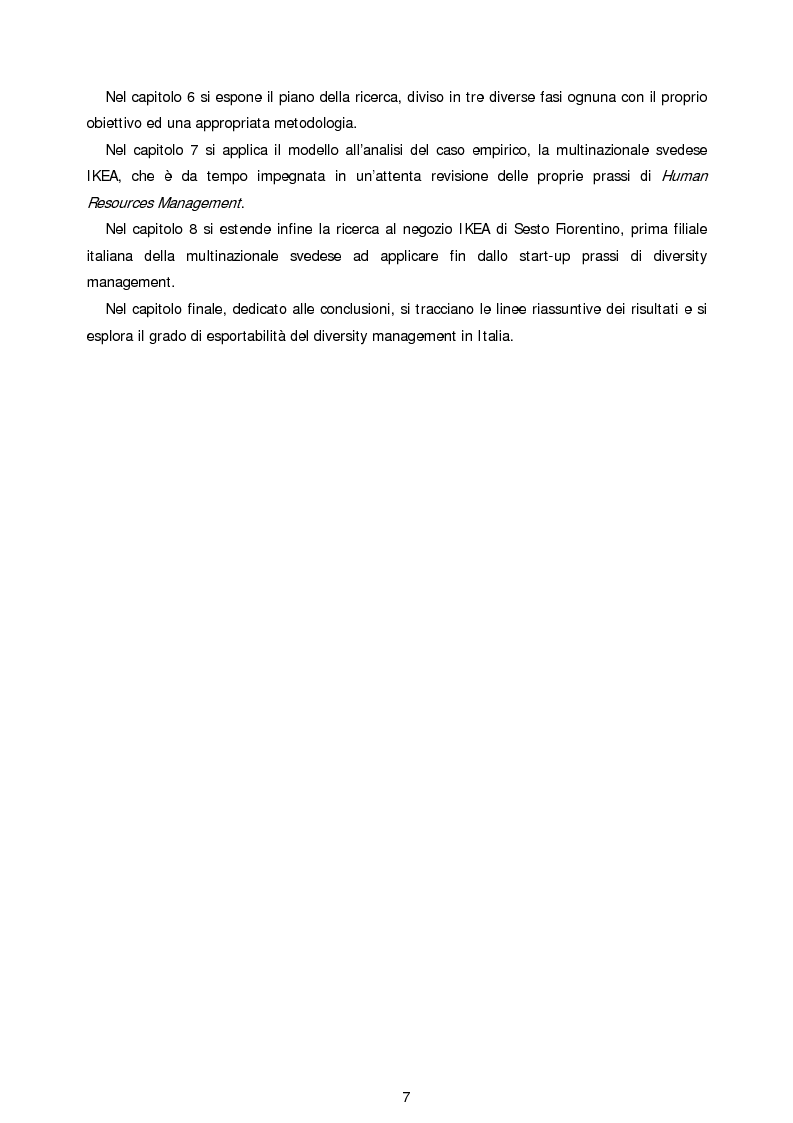 Anteprima della tesi: Uguali e diversi: il diversity management. Il caso Ikea, Pagina 2