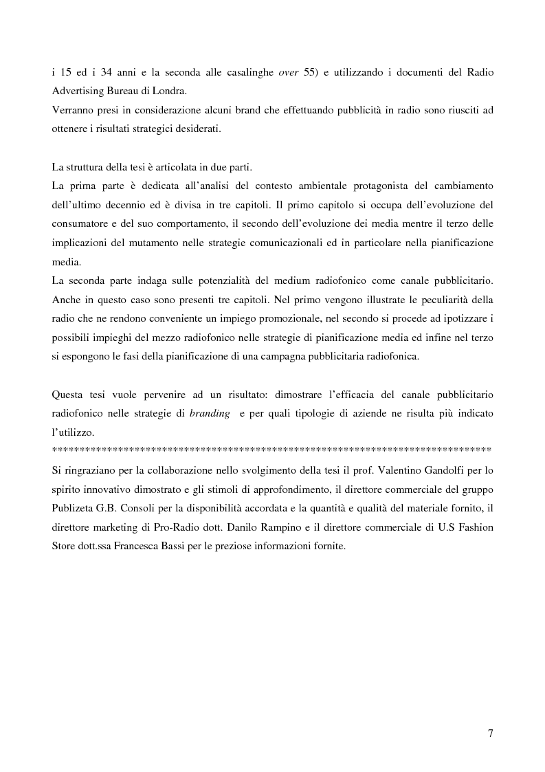 Anteprima della tesi: Le potenzialità promozionali del settore radiofonico, Pagina 3