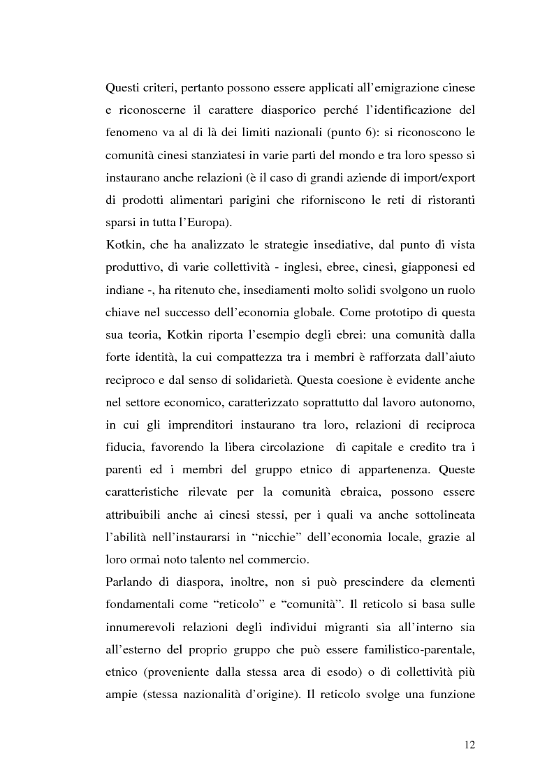 Anteprima della tesi: Comunità cinesi: analisi nell'area barese, Pagina 9