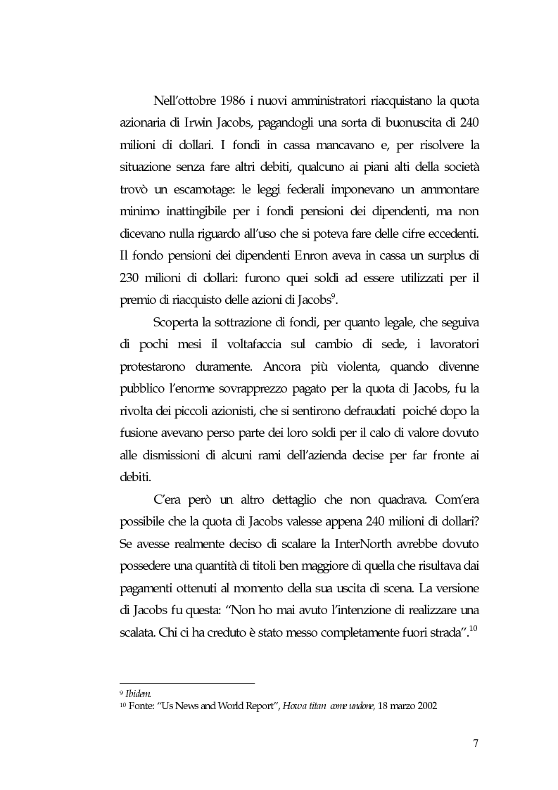 Anteprima della tesi: Principi di governance negli Usa: il caso Enron, Pagina 9