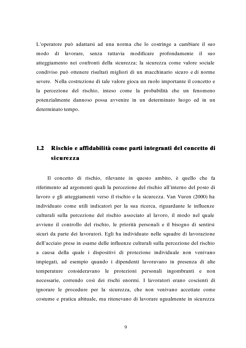 Anteprima della tesi: La traduzione delle conoscenze sulla sicurezza: il caso delle Ferrovie dello Stato, Pagina 7