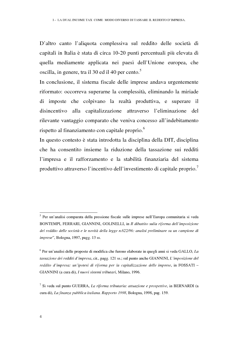 Anteprima della tesi: I profili antielusivi nella disciplina della ''Dual income tax''. Analisi di un microsistema, Pagina 10