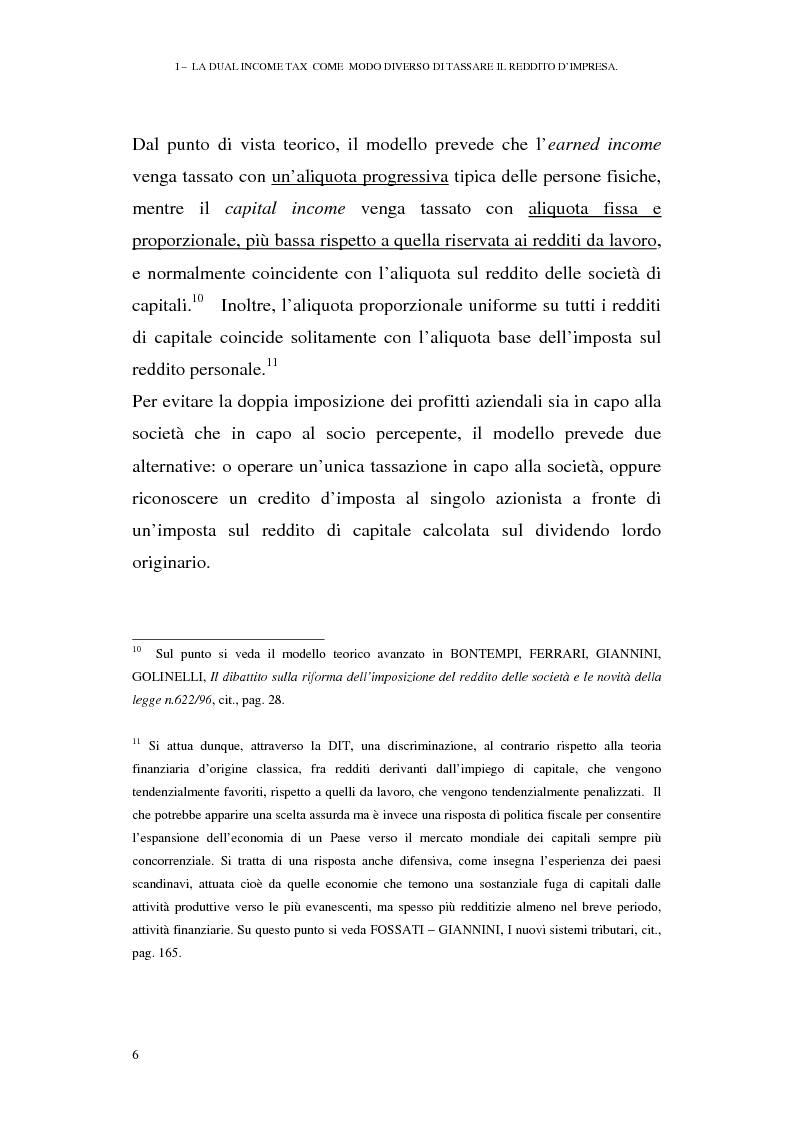 Anteprima della tesi: I profili antielusivi nella disciplina della ''Dual income tax''. Analisi di un microsistema, Pagina 12
