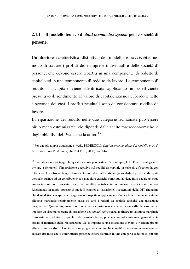 Anteprima della tesi: I profili antielusivi nella disciplina della ''Dual income tax''. Analisi di un microsistema, Pagina 13