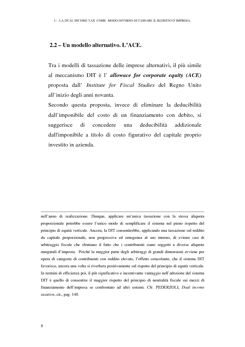 Anteprima della tesi: I profili antielusivi nella disciplina della ''Dual income tax''. Analisi di un microsistema, Pagina 14
