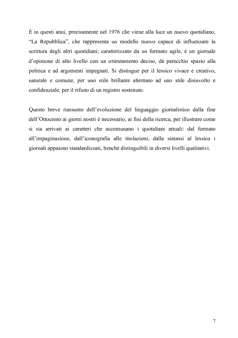 Anteprima della tesi: ''Il Foglio'' e ''Il Riformista'': analisi di fenomeni linguistici, Pagina 5