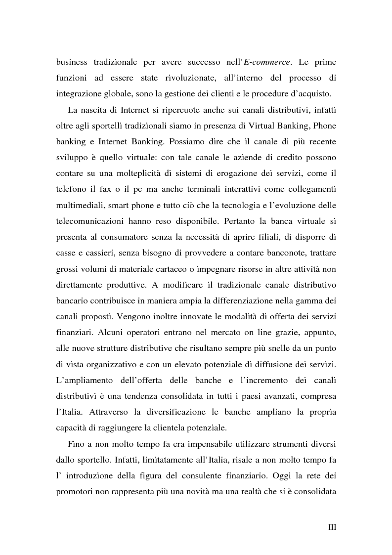 Anteprima della tesi: L'impatto di Internet sul risparmio, Pagina 3