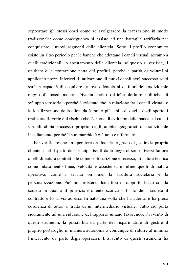 Anteprima della tesi: L'impatto di Internet sul risparmio, Pagina 7
